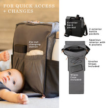 Load image into Gallery viewer, BOXY BACKPACK IN GRAPHITE/BLACK COLORBLOCK - PETUNIA PICKLE BOTTOM
