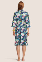 Load image into Gallery viewer, Navy floral mommy robe
