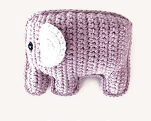 Load image into Gallery viewer, Organic elephant rattle pink
