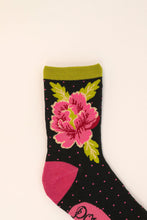 Load image into Gallery viewer, Painted Peony ankle socks
