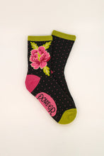 Load image into Gallery viewer, Painted Peony ankle socks
