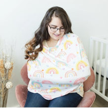 Load image into Gallery viewer, Rainbow infant car seat /nursing cover
