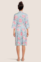 Load image into Gallery viewer, Rose Stripe mommy robe
