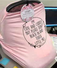 Load image into Gallery viewer, Three little tots car seat cover- pink
