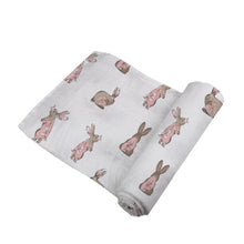 Load image into Gallery viewer, Powder Pink Bunnies Swaddle
