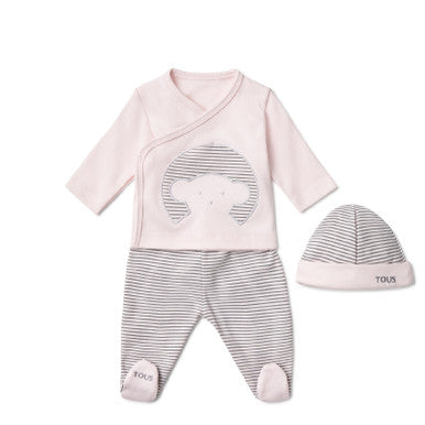 Tous baby  three piece set- pink