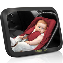 Load image into Gallery viewer, BABY CAR MIRROR FOR REAR FACING INFANT CAR SEAT  (Matte Black )
