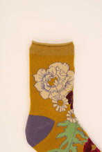 Load image into Gallery viewer, Wild woodland ankle socks -mustard
