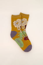 Load image into Gallery viewer, Wild woodland ankle socks -mustard

