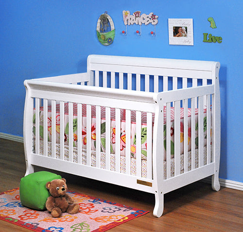 Alice 4-in-1 Convertible Crib (White)