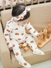 Load image into Gallery viewer, Brown Bear | Organic Zipper Footie
