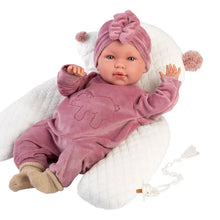 Load image into Gallery viewer, 16.5&quot; Articulated Newborn Doll Addison with Cushion
