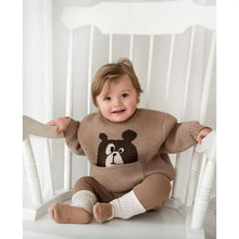 Load image into Gallery viewer, Annie &amp; Charles® animal knitted sweater (Beige bear)
