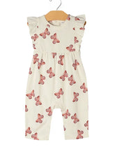 Load image into Gallery viewer, Baby Spring Flutter Long Romper- Butterflies
