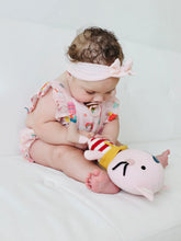 Load image into Gallery viewer, Balloon Ruffle &amp; Tie Back Romper (Organic Muslin)
