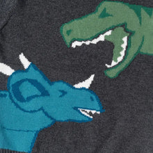 Load image into Gallery viewer, Kids (2-4) Sweater Set | Charcoal Dinosaur
