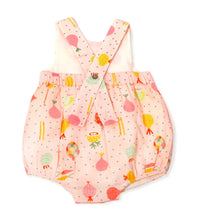 Load image into Gallery viewer, Veggie Salad Peter Pan Bubble Baby Romper (Organic Muslin)

