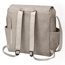 Load image into Gallery viewer, BOXY BACKPACK IN GREY MATTE LEATHERETTE - PETUNIA PICKLE BOTTOM
