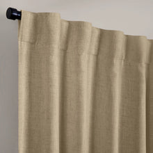 Load image into Gallery viewer, Harrow Solid Texture Blackout Window Curtain Panel (Natural)
