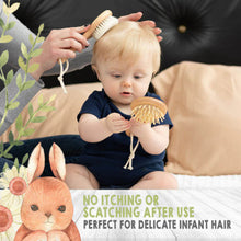 Load image into Gallery viewer, KeaBabies Baby Round Hair Brush and Com Set
