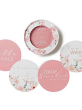 Load image into Gallery viewer, Snuggle Honey camille and jewel pink reversible milestone cards
