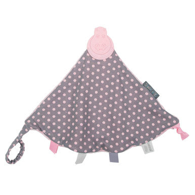 Cheeky Chompers Comfort Chew- Polka Dot Pink