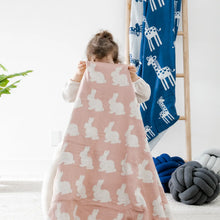 Load image into Gallery viewer, Bunny - Pink/Beige Baby Blanket Set
