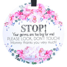 Load image into Gallery viewer, Flower No Touching Baby Car Seat and Stroller Tag
