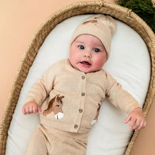 Load image into Gallery viewer, Horse Jacquard Sweater Knit Baby Cardigan (Organic Cotton)
