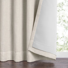 Load image into Gallery viewer, Harrow Solid Texture Blackout Window Curtain Panel (Linen)
