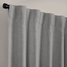 Load image into Gallery viewer, Harrow Solid Texture Blackout Window Curtain Panel (Dark Gray)
