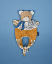 Load image into Gallery viewer, Doudou Puppet Bear - Small bag - Amusette 3 IN 1
