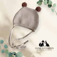 Load image into Gallery viewer, Annie &amp; Charles® baby tie hat (Grey)
