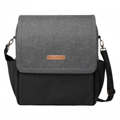 BOXY BACKPACK IN GRAPHITE/BLACK COLORBLOCK - PETUNIA PICKLE BOTTOM