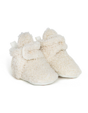 Load image into Gallery viewer, Sherpa Snap Booties Ivory
