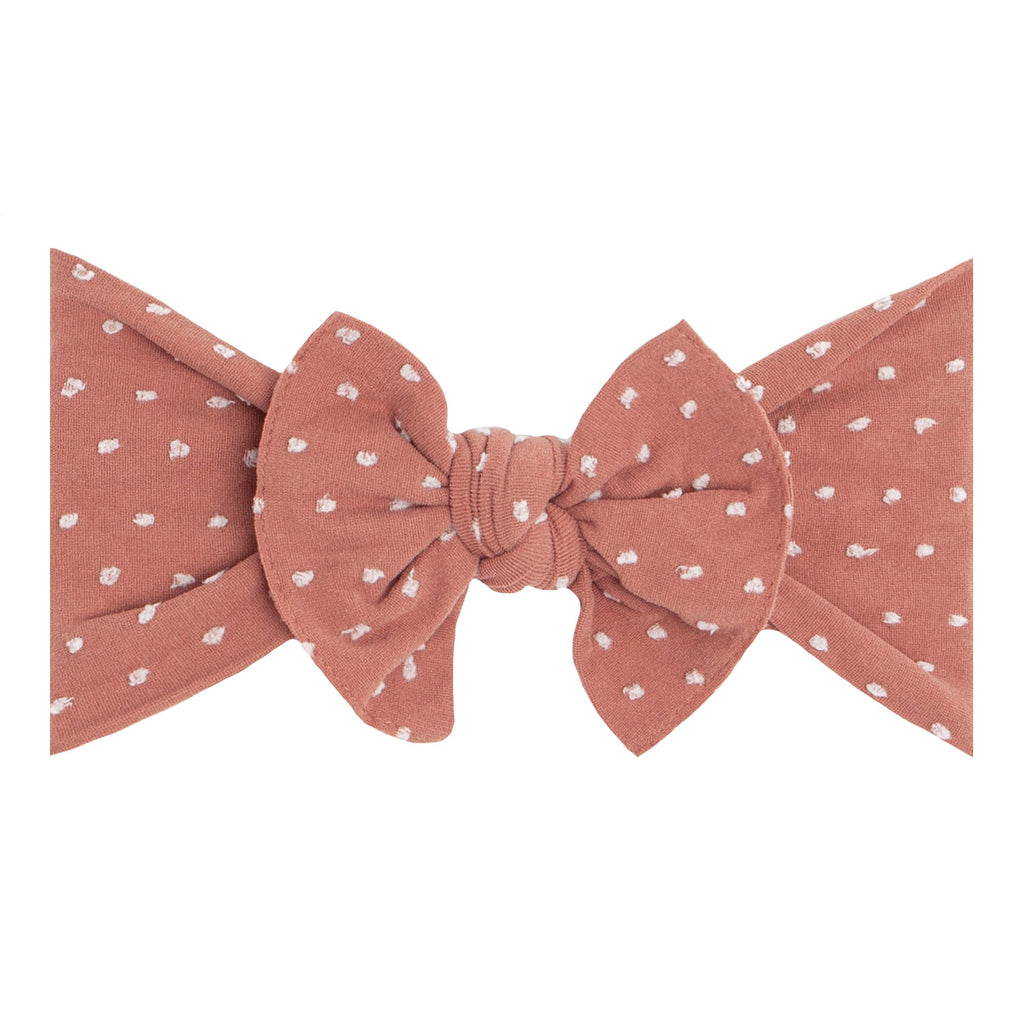 Baby Bling® Shabby Dot Knot (Putty/White Dot)