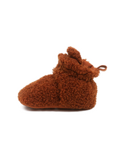 Load image into Gallery viewer, Sherpa Snap Booties Ginger

