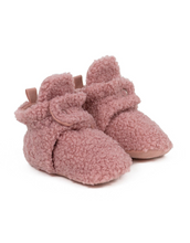 Load image into Gallery viewer, Sherpa Snap Booties Light Pink
