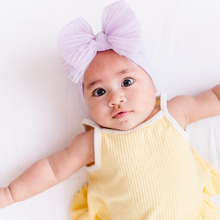 Load image into Gallery viewer, Baby Bling® Tulle FAB® Soft Nylon Headband With Tulle Bow (Pleated Light Orchid)
