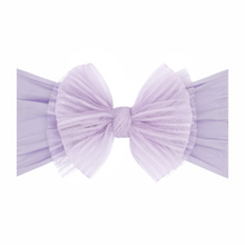 Load image into Gallery viewer, Baby Bling® Tulle FAB® Soft Nylon Headband With Tulle Bow (Pleated Light Orchid)
