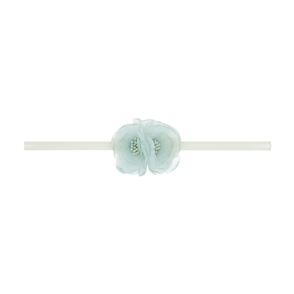 Baby Bling® Flower Skinny soft nylon headband (Magnolia Willow)