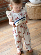 Load image into Gallery viewer, Baby Spring Flutter Long Romper- Butterflies
