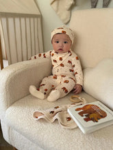 Load image into Gallery viewer, Brown Bear | Organic Zipper Footie
