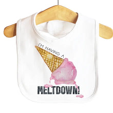 Load image into Gallery viewer, Having a meltdown Baby Bib
