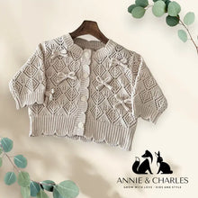 Load image into Gallery viewer, Annie &amp; Charles® BOW cardigan
