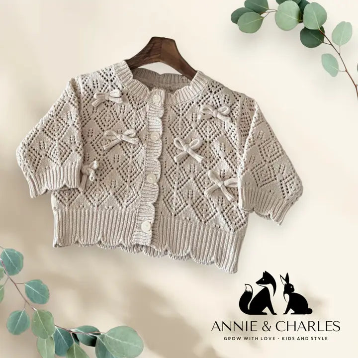 Annie & Charles® BOW cardigan