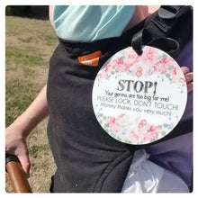 Load image into Gallery viewer, Flower No Touching Baby Car Seat and Stroller Tag
