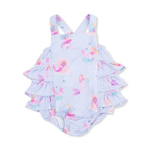 Load image into Gallery viewer, Mermaid Princesses - Ruffle Sunsuit
