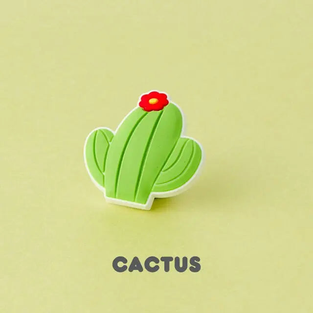 FlexCharmz Decorative Charms for FlexBox Lunchbox & FlexWare (Cactus)