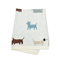 Load image into Gallery viewer, Buddy Dog - Organic Jacquard Sweater Knit Baby Blanket
